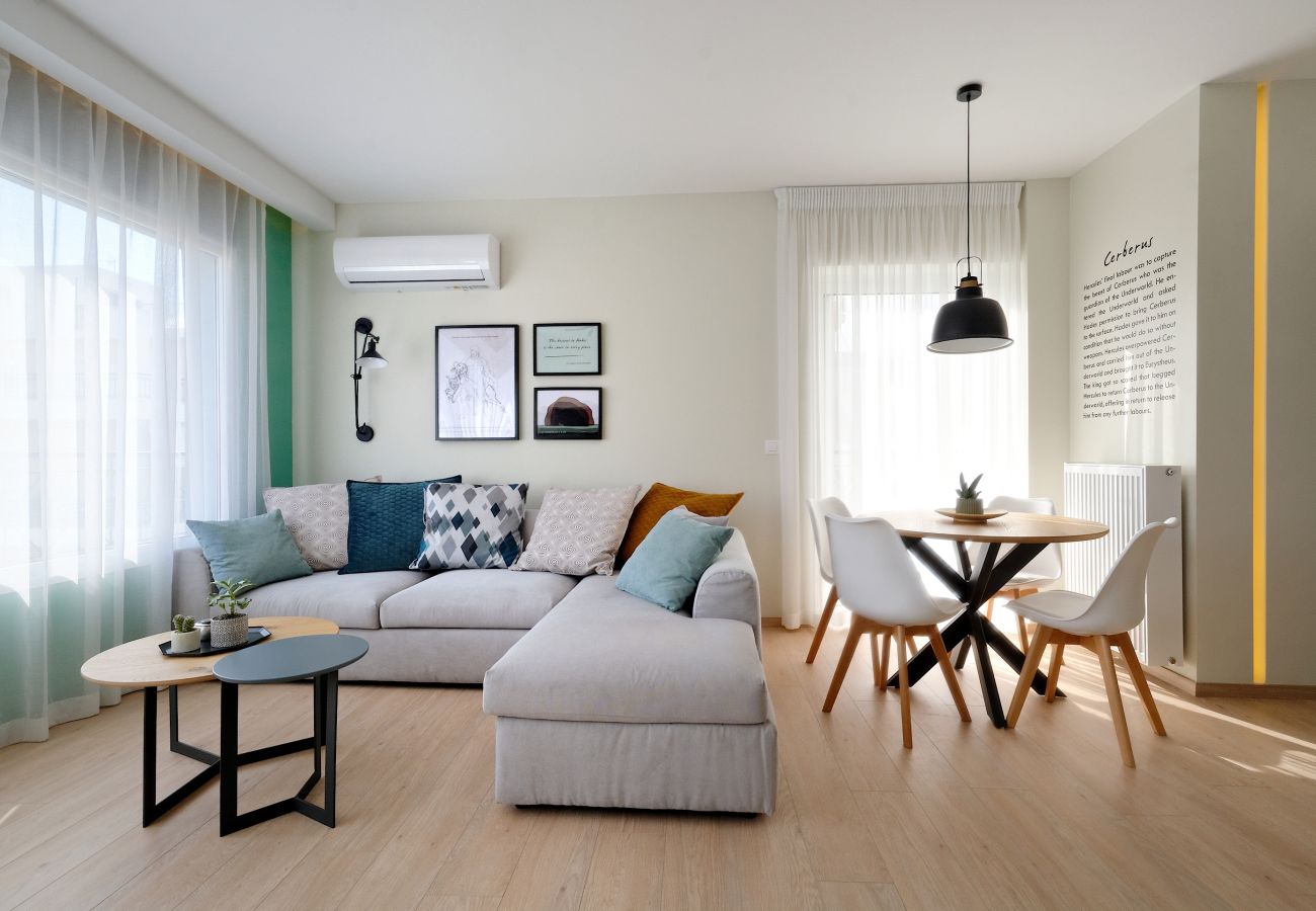 Apartment in Athens - Hercules Residence, Modern 2 Bedrooms Penthouse w/Terrace & Gym, next to Gazi area