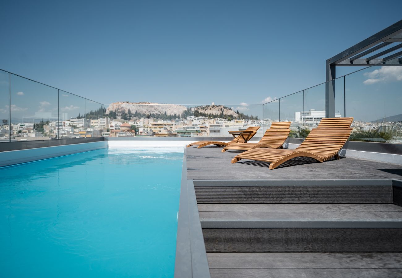 Apartment in Kallithea - * THE EDGE * Designer Apartment with Rooftop Pool