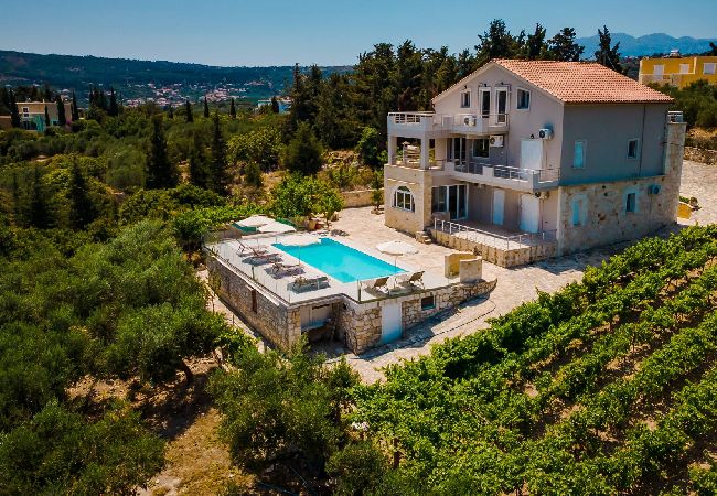 Villa in Douliana - Villa Konstantinos Hilltop Vineyard Escape 