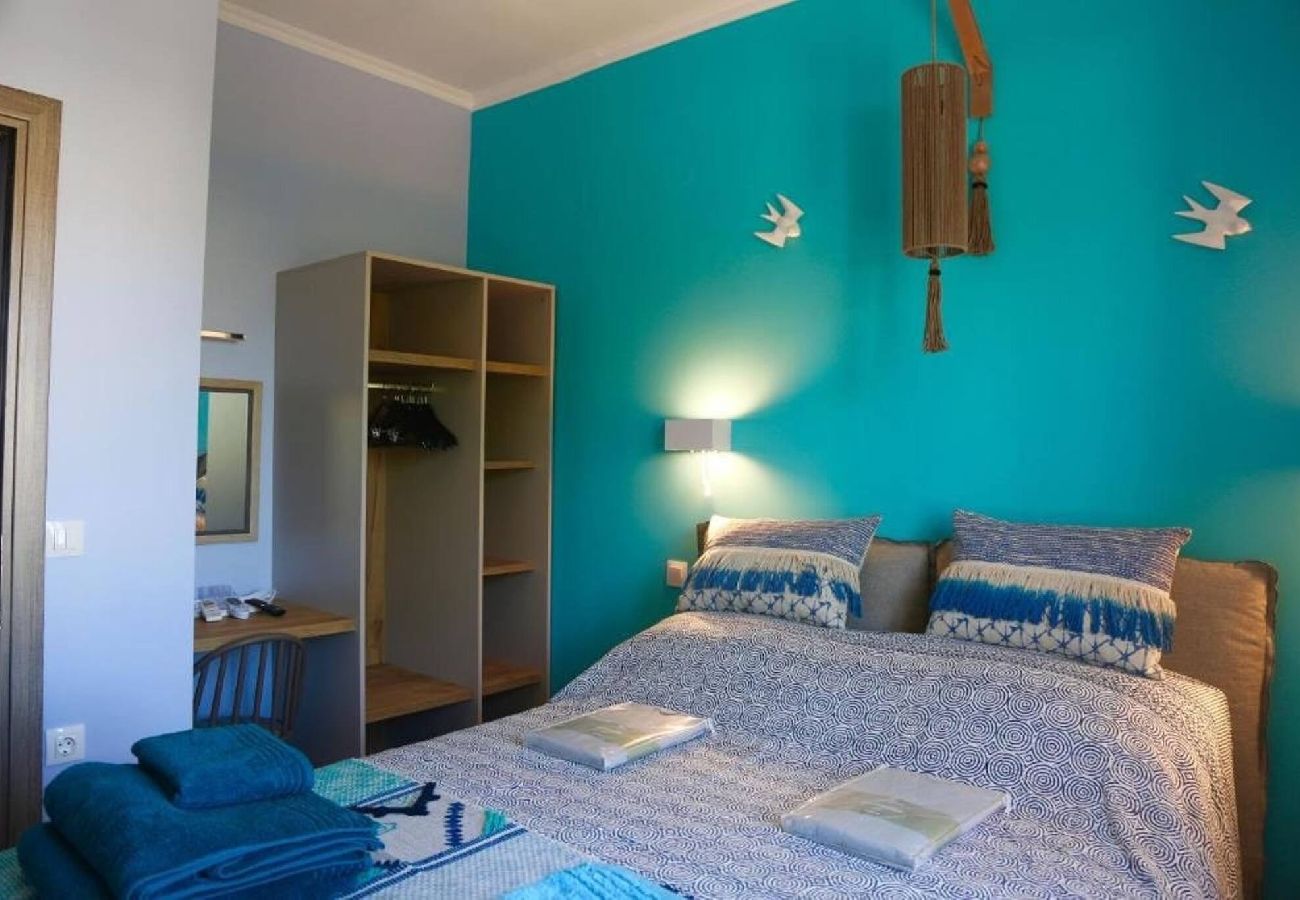 Double bedroom at Casa Anthos apartment near Old Harbour Chania