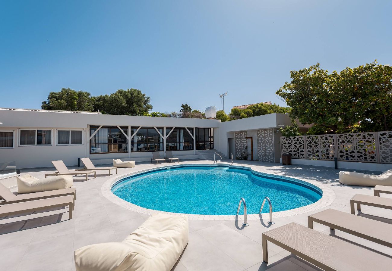 Shared pool area in Xamoudochori Chania Crete